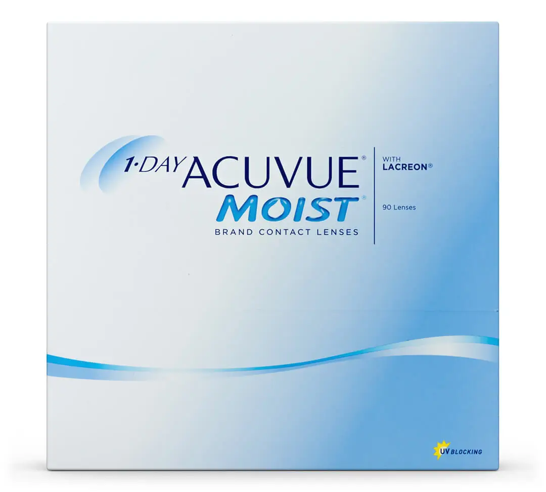 Acuvue 1 Day Moist Lentillas Esféricas Diarias , 90 unidades - +2.75, 8.5, 14.2