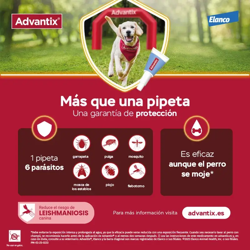 Advantix Mono Pipeta, 4,0 Ml +25Kg, 2 Unidades - Image 3