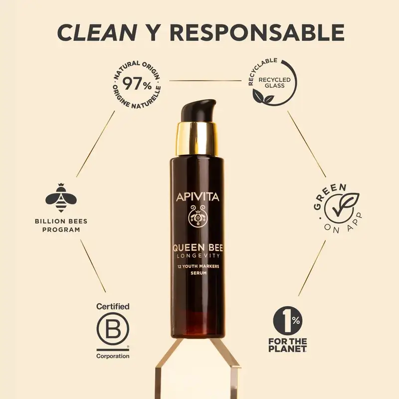 Apivita Queen Bee Longevity Sérum 12 Marcadores De Juventud, 30 ml - Image 10