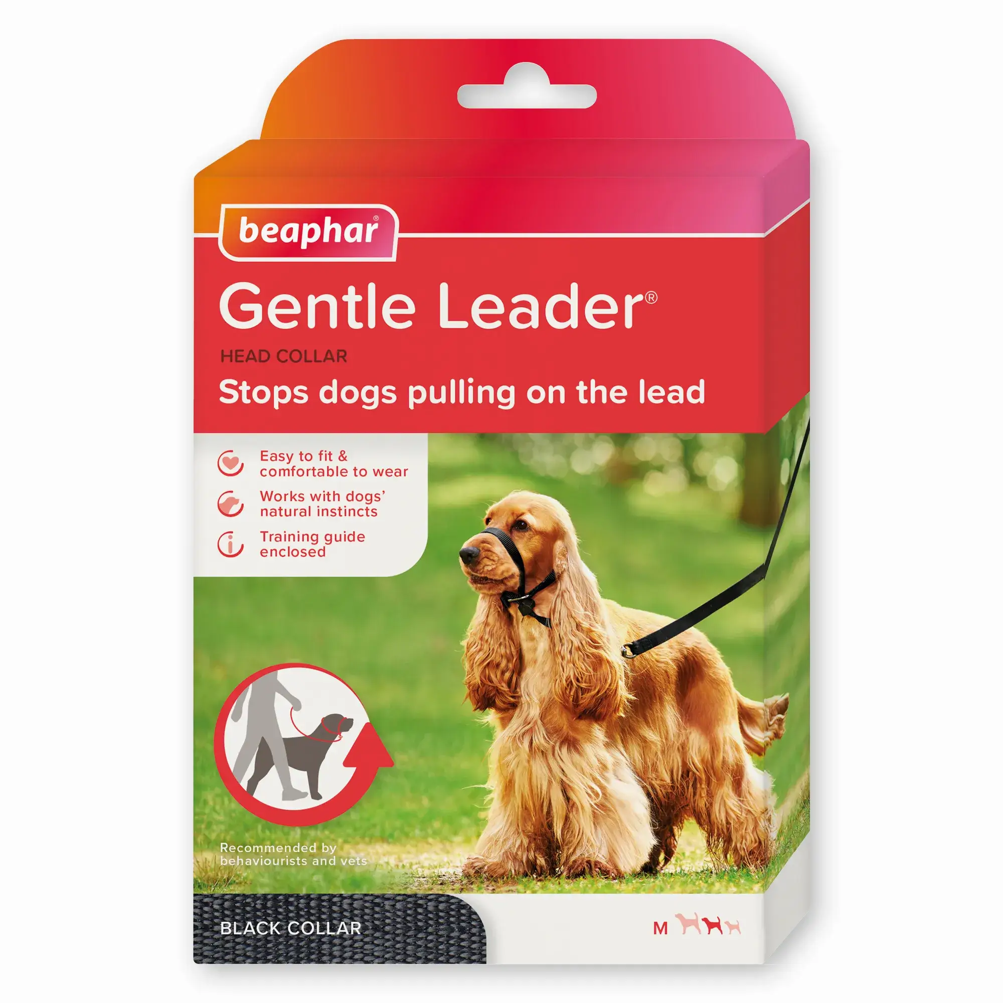 Beaphar Gentle Leader Talla M Negro, 1 unidad