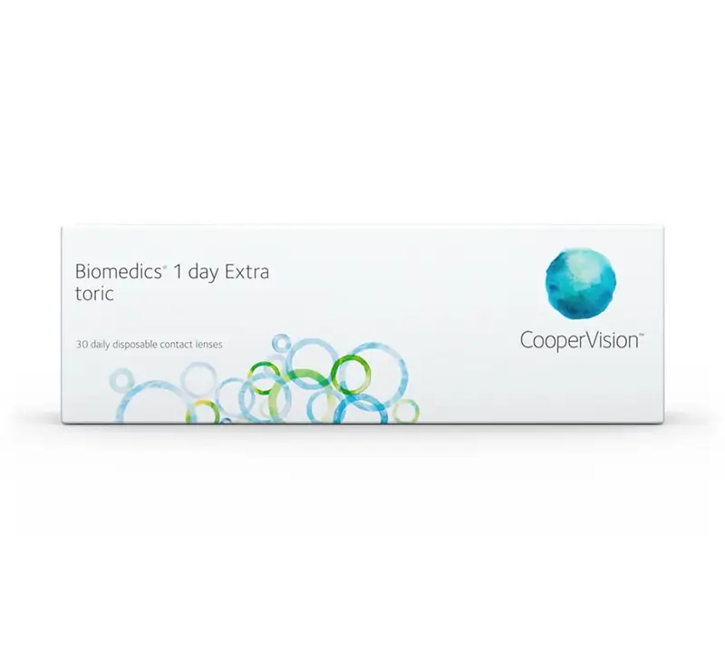 Biomedics 1 Day Lentillas Tóricas Diarias , 30 unidades - -4.25, -0.75, 180, 8.7, 14.50