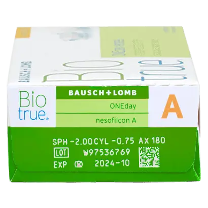 Biotrue One Day Lentillas Tóricas Diarias , 30 unidades - -3.50, -1.25, 120, 8.4, 14.50 - Image 2