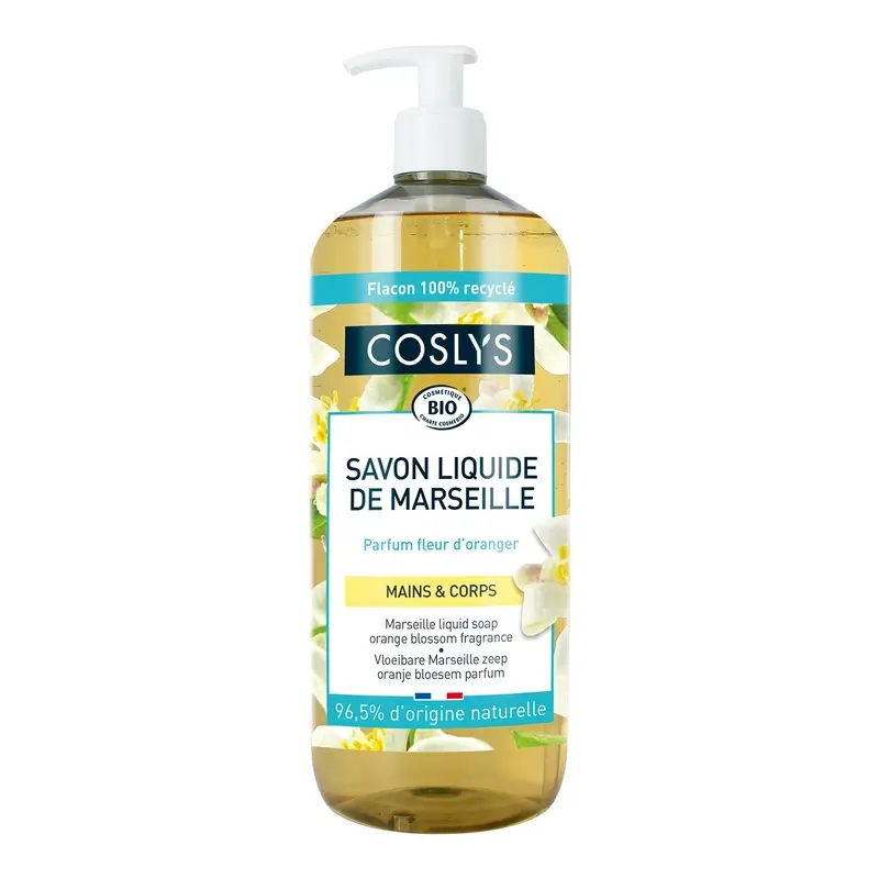 Coslys Jabón De Marsella Al Aroma De Flor De Naranjo 1L, 1000 ml