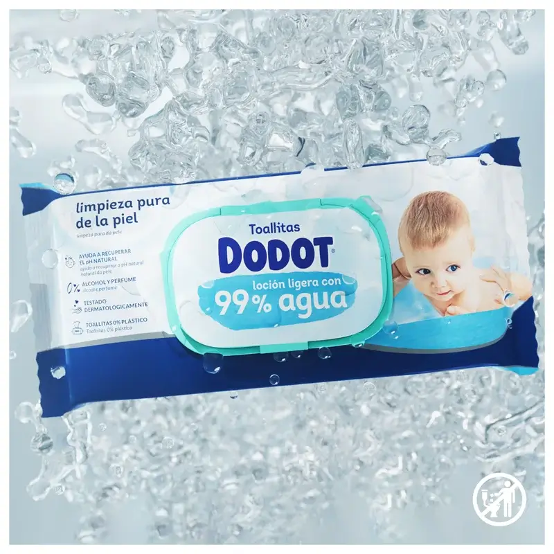 Dodot Toallitas 99% Aqua, 15x60, 900 unidades - Image 4