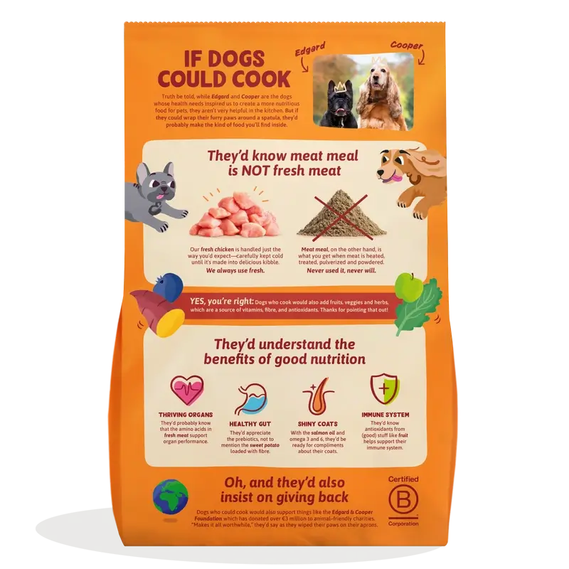 Edgard & Cooper Pienso Para Perros Adultos Medianos Con Pollo Fresco , 1 kg - Image 2