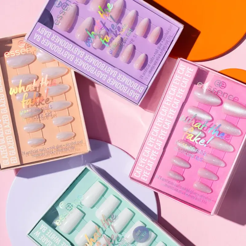 Essence Set De Manicura Con Uñas Postizas What The Fake! Press-On Nails 01 , 28 unidades - Image 10