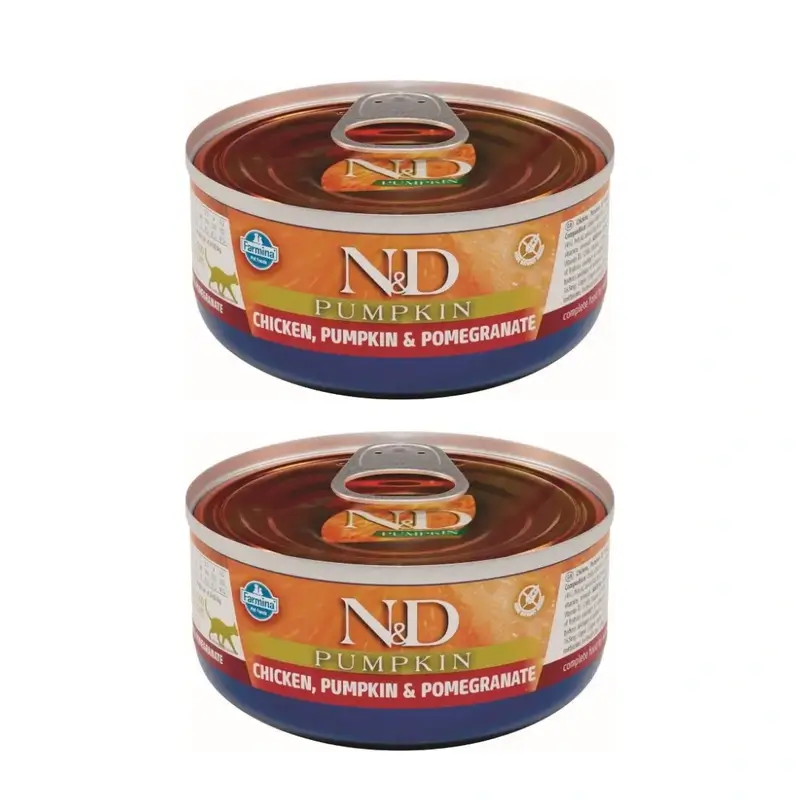 Farmina Cat Calabaza Pollo Caja 24X70Gr, Comida Húmeda Para Gatos, Pack De 2