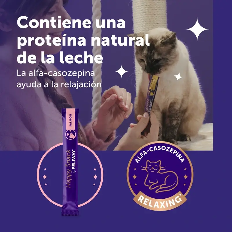 Feliway Happy Snack Sabor Salmón, 24 sobres - Image 3