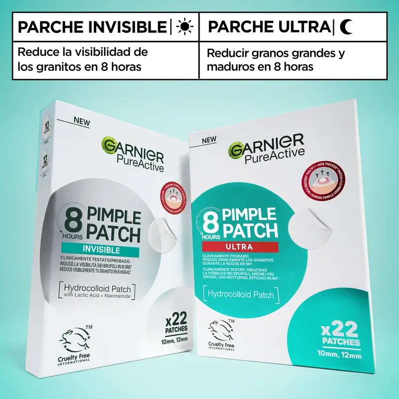 Garnier Anti-Acne Pureactive 8H Pimple Patch Ultra , 22 unidades - Image 2