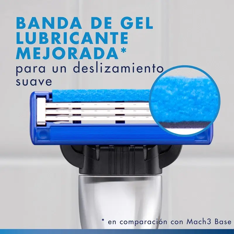 Gillette Mach3 Turbo hombre, 8 Recambios - Image 9