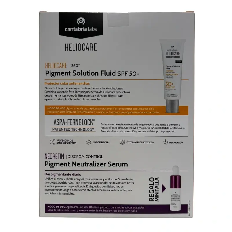 Heliocare Pack 360 Pigment Sol 50Ml+ Minitalla Neoretin 10 Ml - Image 2