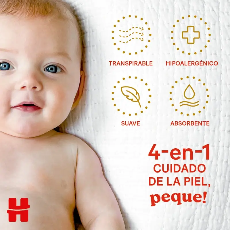 Huggies Extra Care Talla 4 (9-14 Kg) Pañal Para Bebé Disney , 76 unidades - Image 3