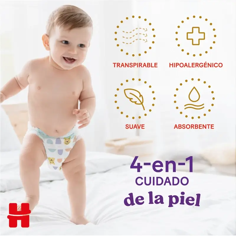 Huggies Extra Care Talla 6 (15-25 Kg) Pañal Braguita Para Bebé Disney , 22 unidades - Image 2