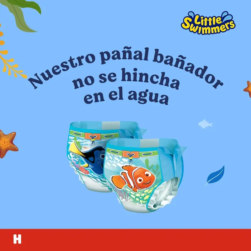 Huggies Little Swimmers Talla 2-3 Pañales Bañadores , 20 unidades - Image 2