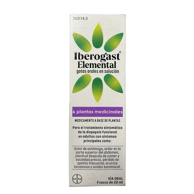 Iberogast Elemental 1 Frasco Gotas Orales En Solucion, 20 ml