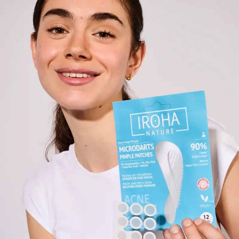 Iroha Nature Acne Prone Skin Parches Granos Microdardos, 12 unidades - Image 4