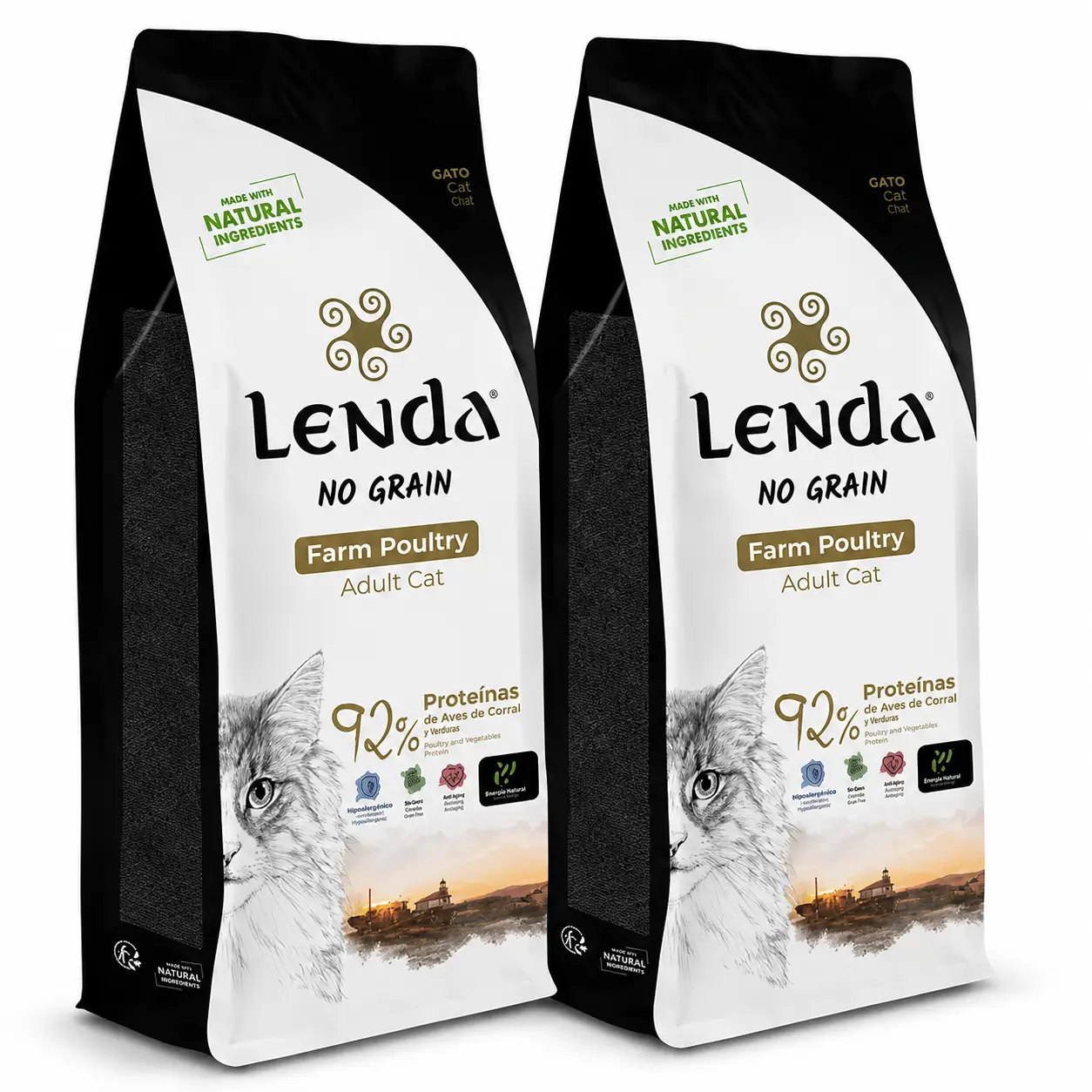 Lenda Gato Aves De Corral Grain Free, 2 X 2 kg