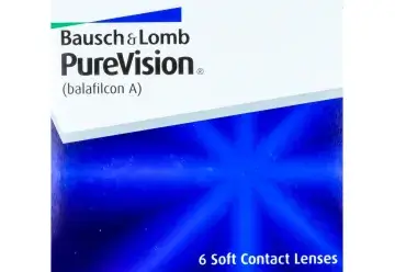 Purevision Lentillas Esféricas Mensuales , 6 unidades - -8.00, 8.6, 14.0