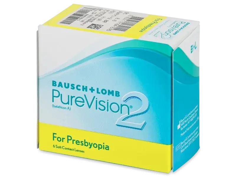 Purevision2 Lentillas Multifocales Mensuales , 6 unidades - -6.75, 8.6, Alta, 14.0