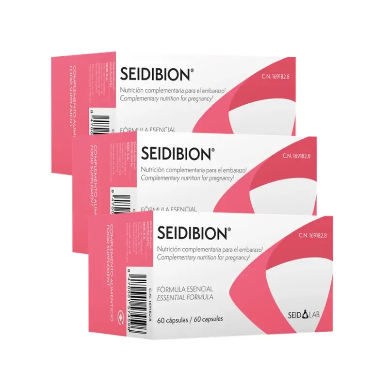Seidibion Embarazo y Lactancia, Pack 3 x 60 Cápsulas