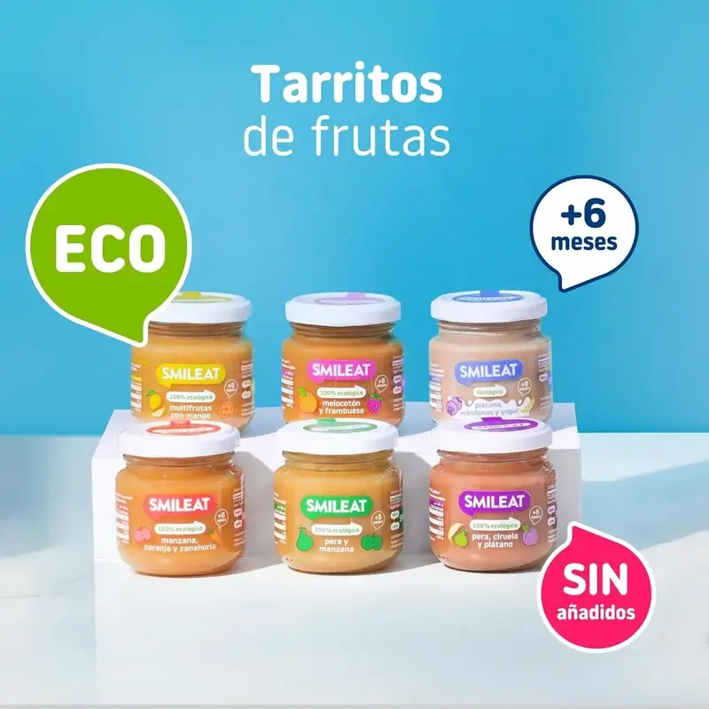 Smileat Tarrito Tres Frutas, Pack 6 x 130 Gr - Image 4