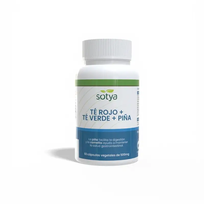 Sotya Te Rojo + Te Verde + Piña 500 Mg , 60 cápsulas