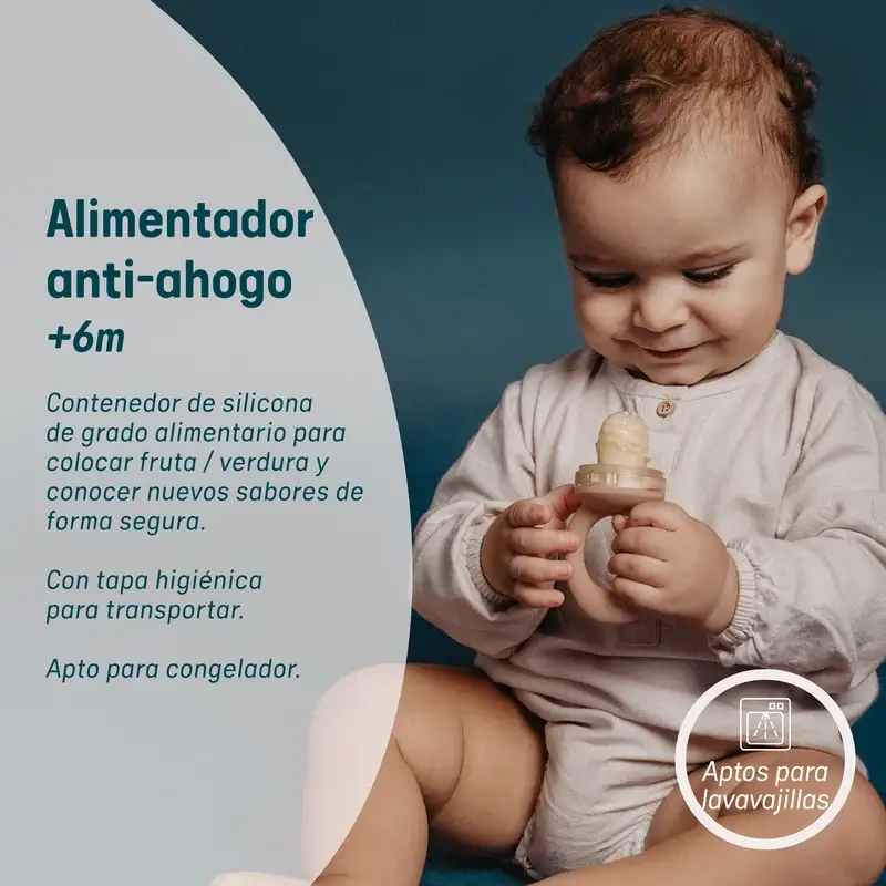 Suavinex Alimentador Antiahogo De Silicona, +6 Meses, Verde - Image 5