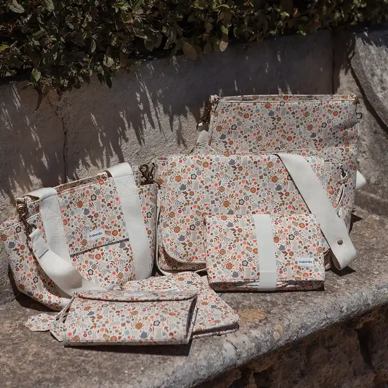 Suavinex Bolso Maternidad Tote Bag, Floral - Image 6