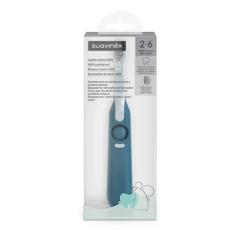 Suavinex Cepillo De Dientes Infantil De 2 A 6 Años, Azul - Image 4