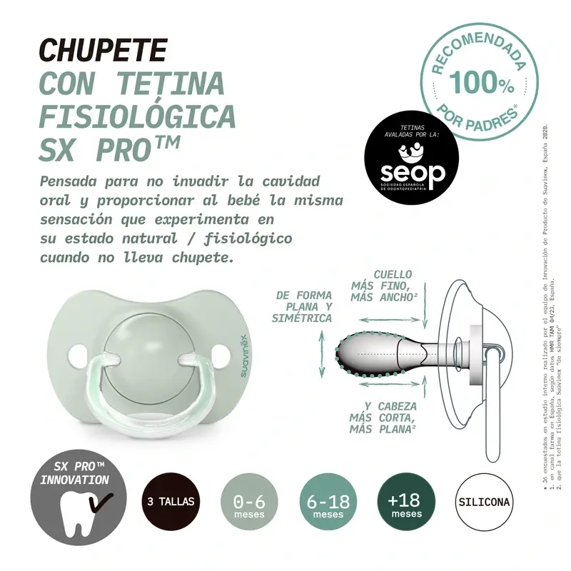 Suavinex Chupetes Tetina Sx Pro +18 Meses Wild&Free Rosa, 2 unidades - Image 10