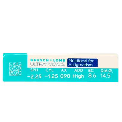 Ultra Lentillas Multifocales Para Astigmatismo Mensuales , 6 unidades - -1.50, -1.75, 10, 8.6, Alta, 14.50 - Image 3