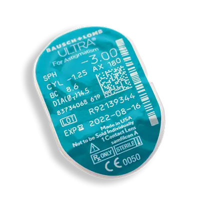Ultra Lentillas Tóricas Mensuales , 3 unidades - +1.25, -0.75, 120, 8.6, 14.50 - Image 3